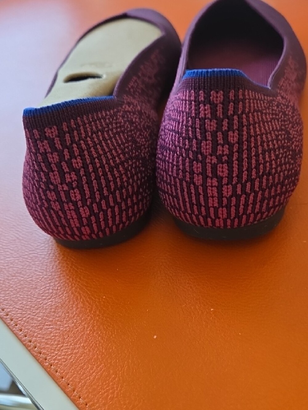 Rothys Fig Python Flat Round Toe Size 11 - Picture 4 of 5